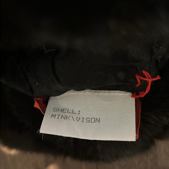 NEW black mink leather trapper hat, lined with real ethical fur - Picture 9 of 10